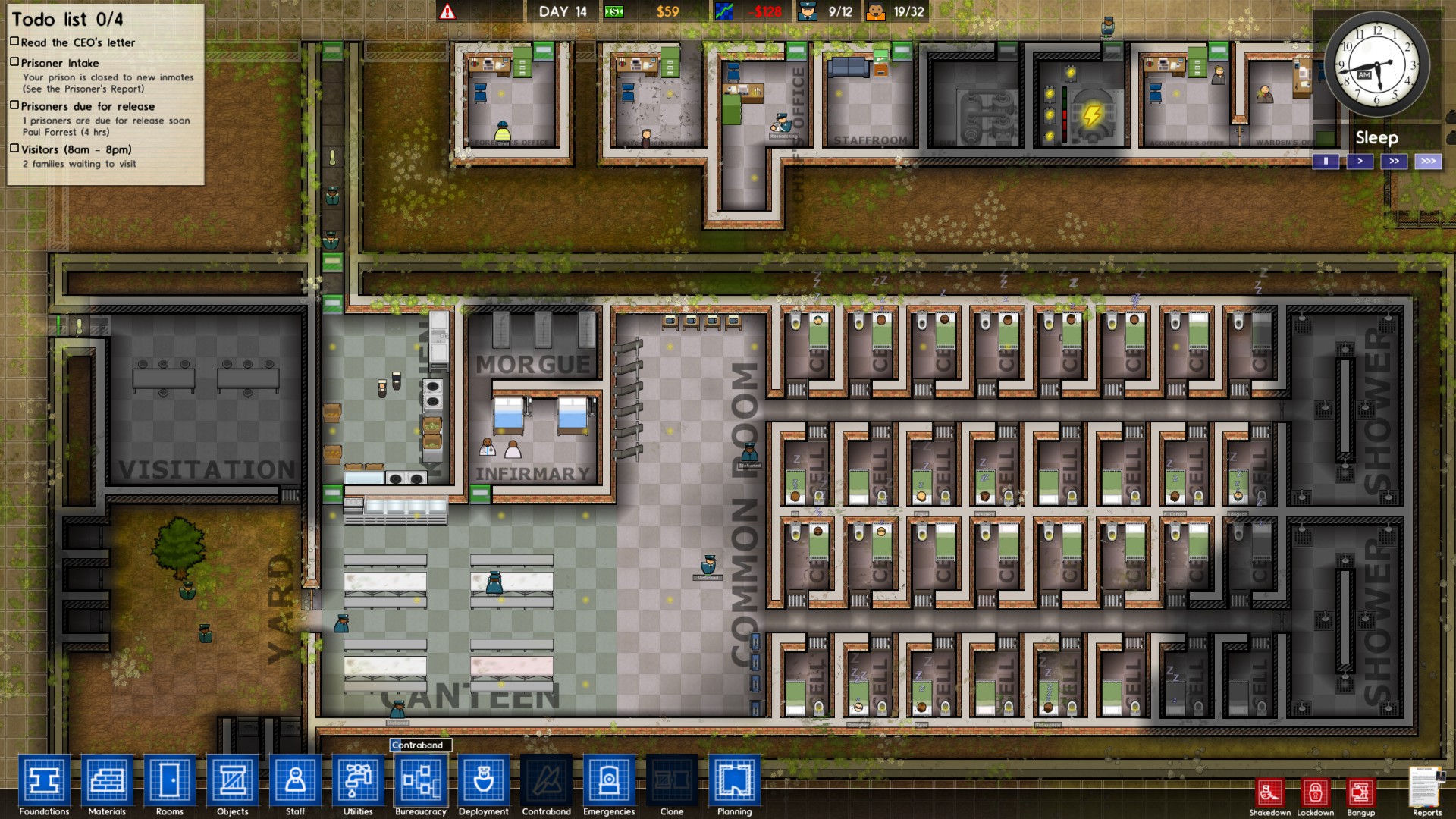 simple efficient prison architect layout